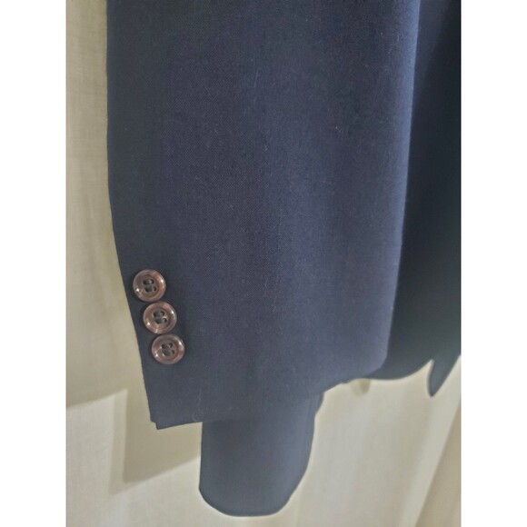 Men's Brooks Brothers 346 Navy Blazer 100% Wool Size 44 Large - Picture 4 of 10